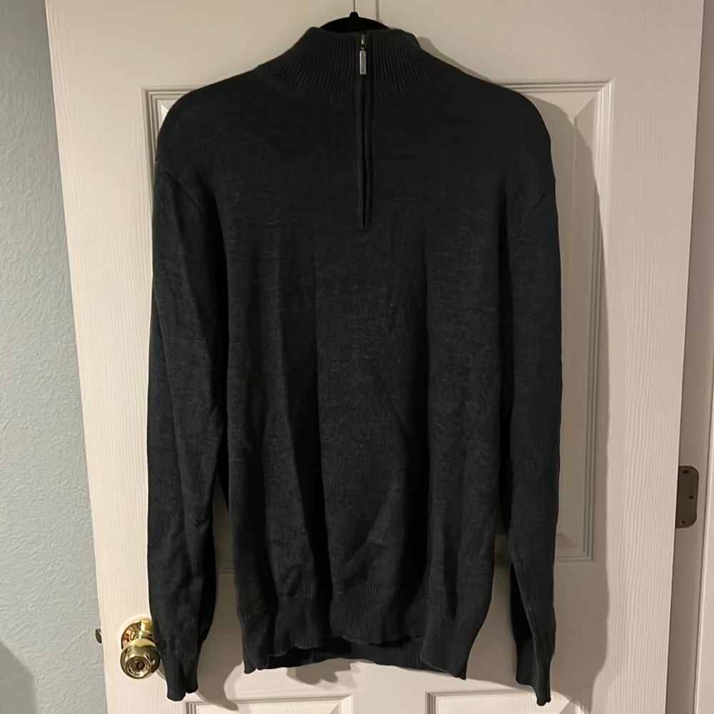Large Merino Wool Men’s large quarter zip pullover